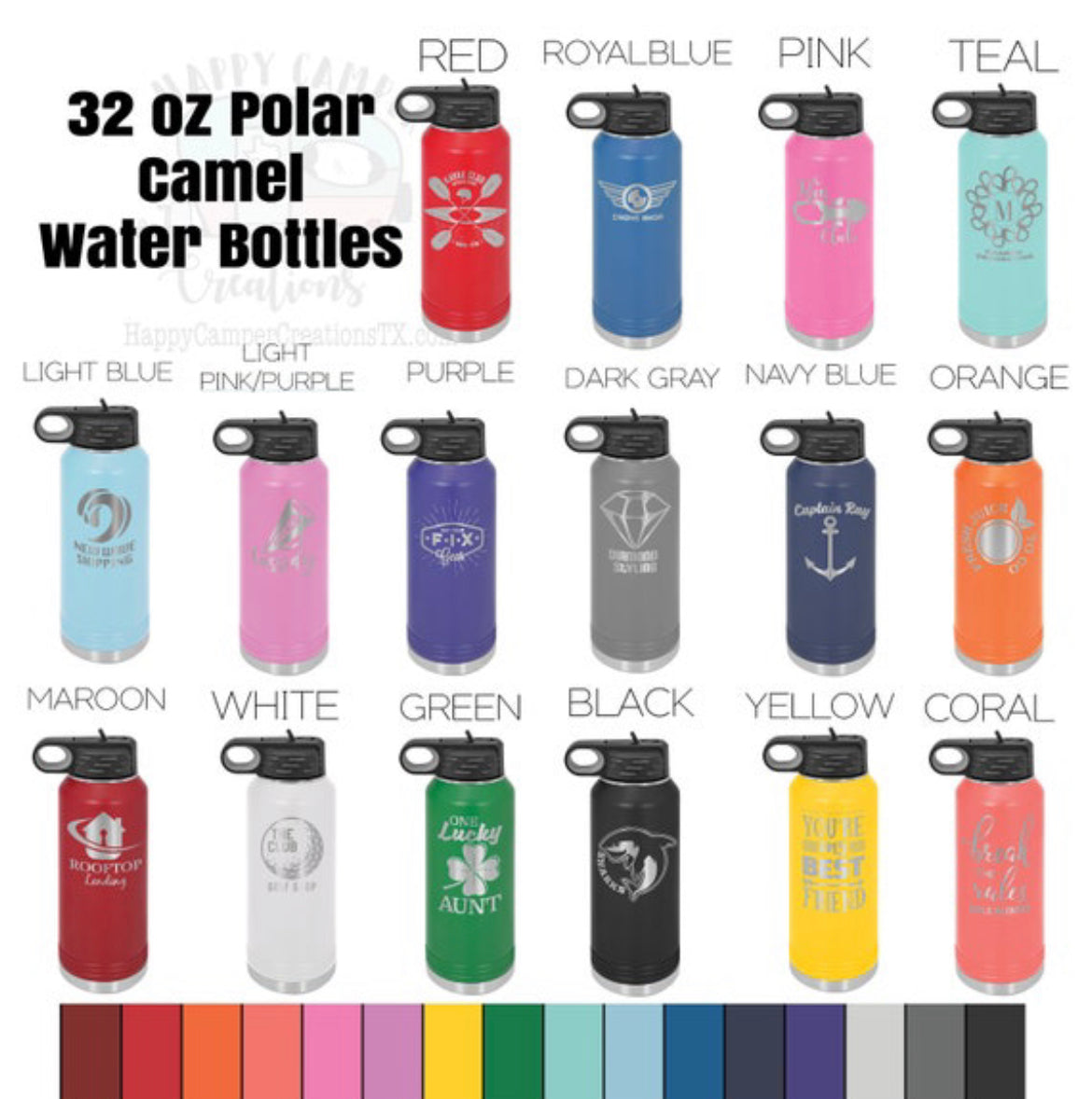 W 32 oz Polar Camel Water Bottle