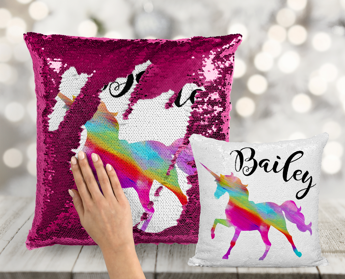 Unicorn flip best sale sequin pillow