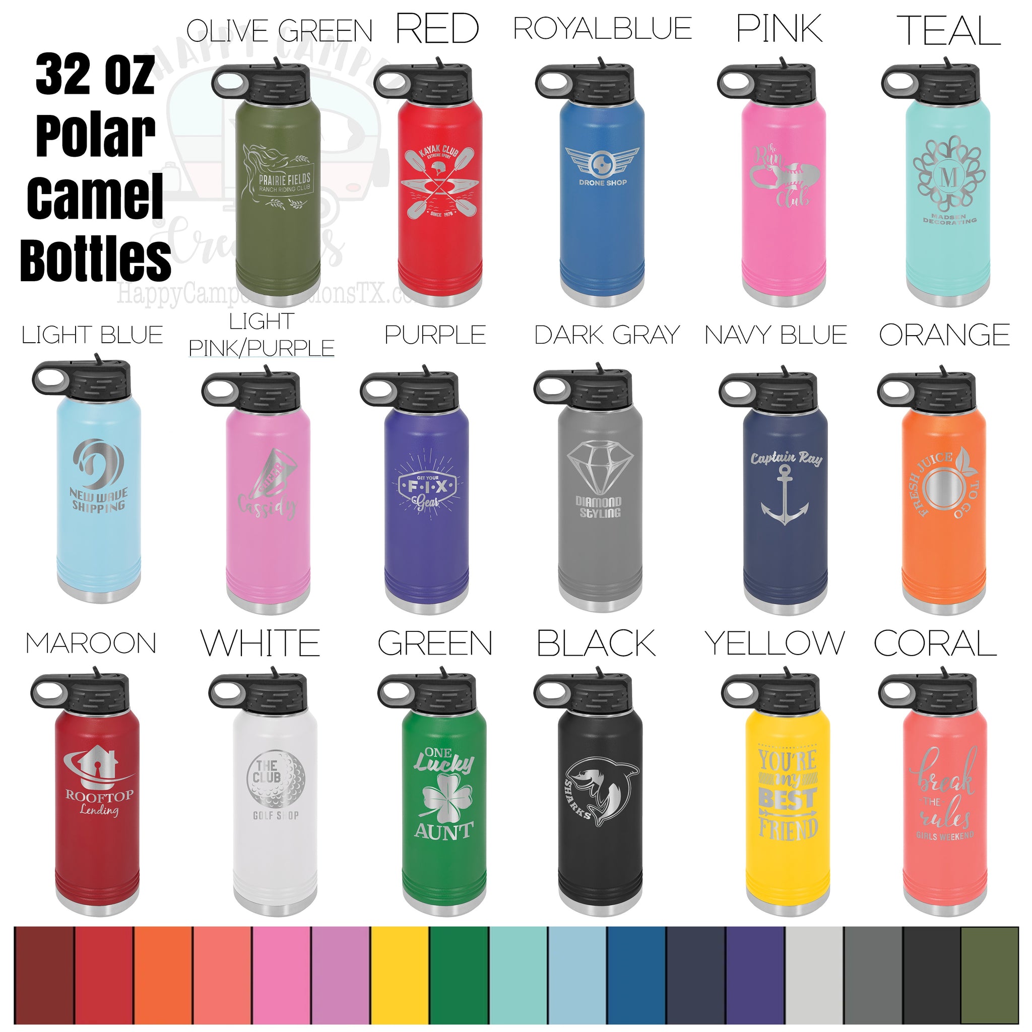 Best Deal for Polar Camel Water Bottle 32 oz with Flip-Top Lid and Straw