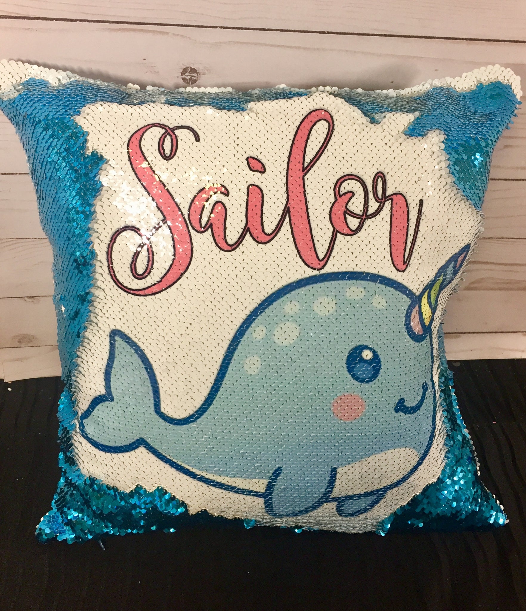 Narwhal cushion store